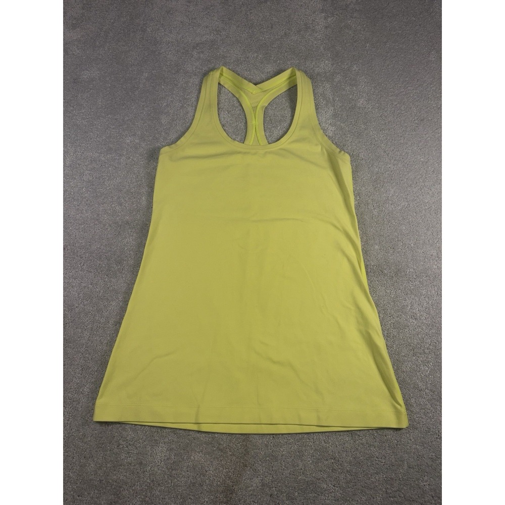Lululemon Cool Racerback Tank 6 Yellow - Picture 2 of 7